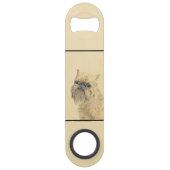 Brussels Griffon Painting - Cute Original Dog Art Speed Flessenopener (Voorkant)