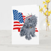 Brussels Griffon Patriotic Kaart (Gele Bloem)