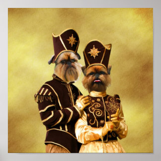 Brussels Griffon Poster Nobility Dogs Cadeau