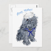Brussels Griffon Sailor Briefkaart (Voorkant / Achterkant)