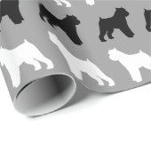 Brussels Griffon Silhouettes Pattern Cadeaupapier (Rol Hoek)