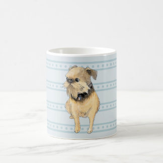 Brussels Griffon Zittend Aquarel Koffiemok
