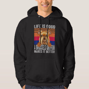 Brussels Griffons Maakt Je Leven Goed Vintage Hoodie