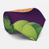 Brussels sprouts Retro Gepersonaliseerd Patroon Stropdas (Opgerold)