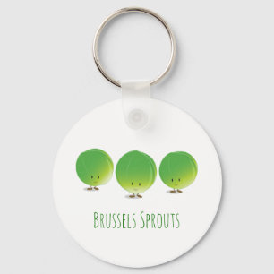 Brussels Sprouts Vegetable Food Sleutelhanger
