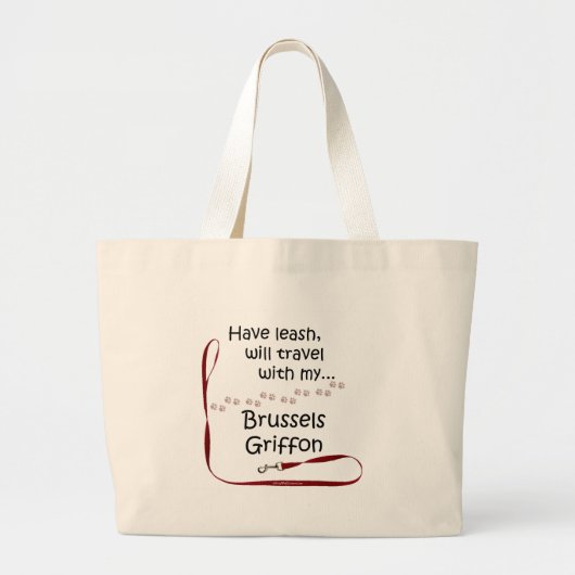 Brussels Travel Leash Grote Tote Bag (Voorkant)