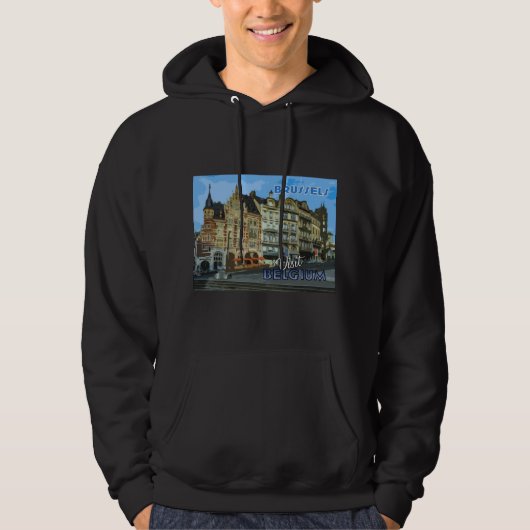 Brussels Uitzicht van serie Bezoek... Hoodie (Voorkant)