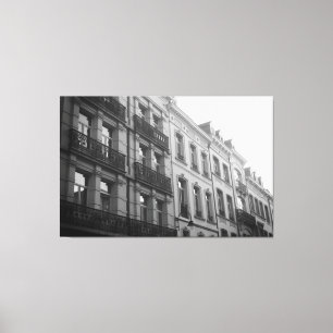 Brusselse architectuur canvas afdruk