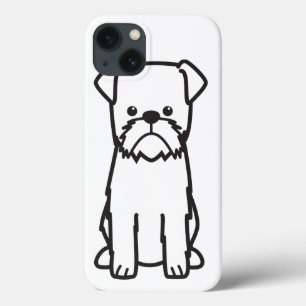 Brusselse Griffon Hondenras Cartoon iPhone 13 Hoesje