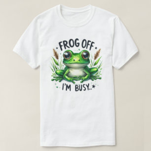 Brutaal Kikker Opzouten Ik Ben Bezig Grafische Cit T-shirt