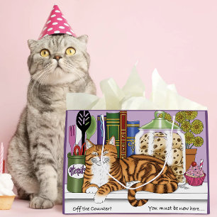 Brutaal Oranje Tabby Keukenblad Kat Grappig Groot Cadeauzakje
