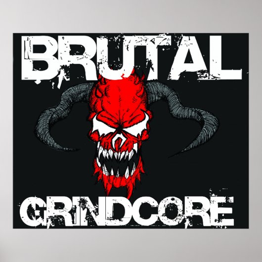 Brutal Grindcore Poster (Voorkant)