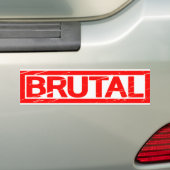 Brutal Stamp Bumpersticker (Op auto)