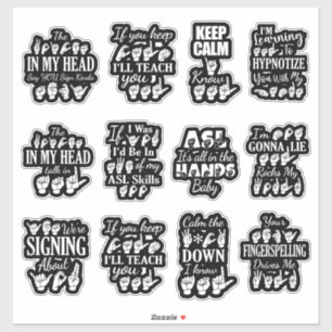 Brutale ASL Stickers - ASL Vibes