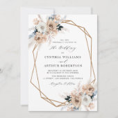 brutale bruinkoolbriddebruggingsuitnodiging kaart (Voorkant)