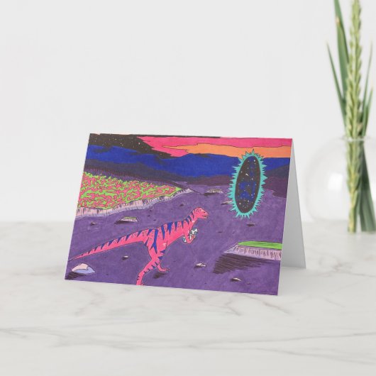 Brutale dinosaurus kaart (Voorkant)
