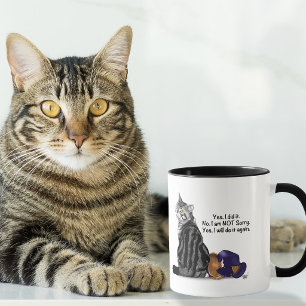 Brutale, geen-spijt Tabby Kat Grappig Mok