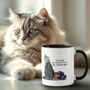 Brutale Geen Spijt Tabby Kat Grappig Mok