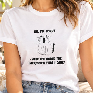 Brutale Gieche Kat Houding Sarcasme Grappige Humor T-shirt