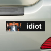 brutale idioot bumpersticker (Op auto)