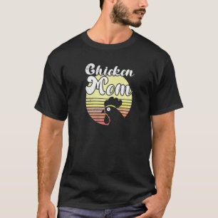 Brutale Kip Retro Sunset Kip Moeder Kip Hij T-shirt