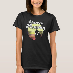 Brutale Kip Retro Zonsondergang Kip Moeder Boerder T-shirt