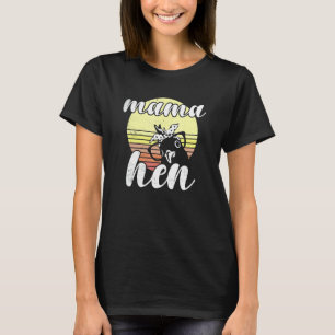 Brutale Kip Retro Zonsondergang Moeder Hen Bril T-shirt
