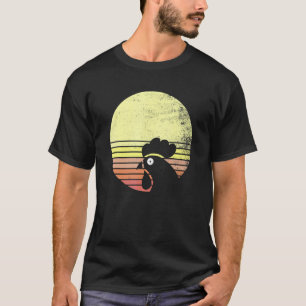 Brutale Kip Retro Zonsondergang T-shirt