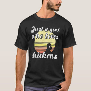 Brutale Kip Zomer Avond Meisje Houdt Van Kippen Sp T-shirt