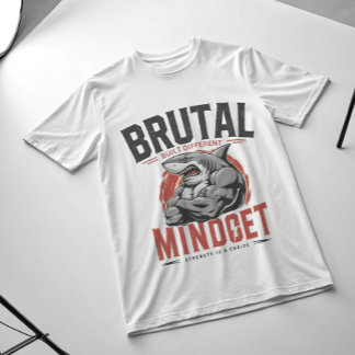 Brutale Mentaliteit Haai Gym T-Shirt | Savage Alph