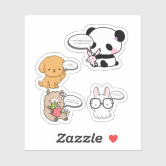 Brutale Schattige Bescherming Van Mijn Vredeswezen Sticker