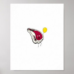 Brutale varkenskarbonades. Varkenskarbonades, vlee Poster