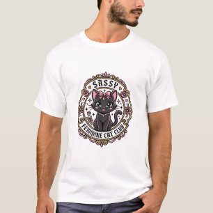 Brutale Vrouwelijke Kat Grappige Kat Liefhebber On T-shirt