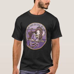 Brutale Zeemeermin Paarse Strand Vakantie Cruise R T-shirt