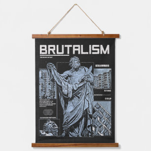 Brutalisme - Brutalistisch ontwerp Hangend Wandkleed