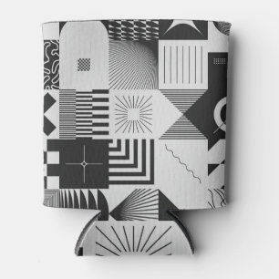 Brutalisme Kunst: geometrische patronen Blikjeskoeler