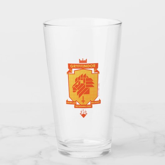 Brutalist GRYFFINDOR™ Crest Glas (Voorkant)