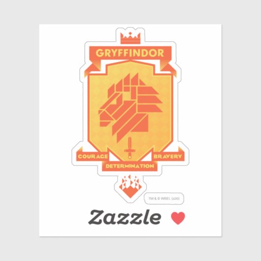 Brutalist GRYFFINDOR™ Crest Sticker (Vel)