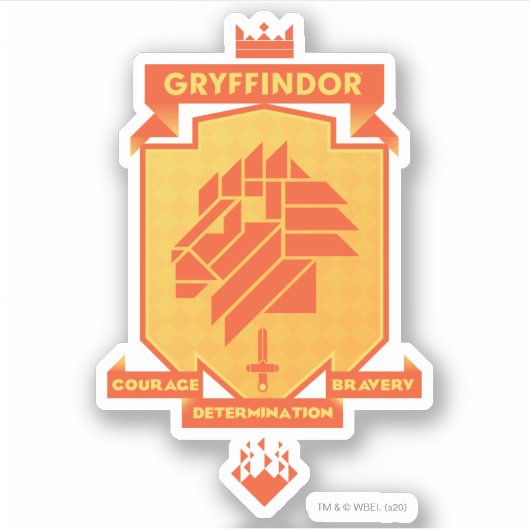 Brutalist GRYFFINDOR™ Crest Sticker (Voorkant)