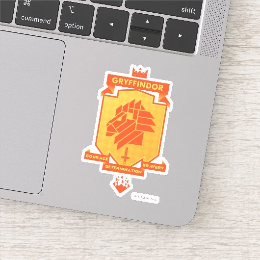 Brutalist GRYFFINDOR™ Crest Sticker (Detail)