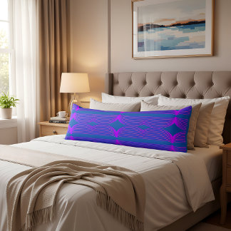 Brutalist Waves: Supreme Blue & Flourescent Purple Lichaamskussen