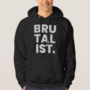 Brutalistisch vet tekstontwerp hoodie