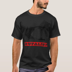 Brutalistische architectuur Brutalisme Sovjet bush T-shirt