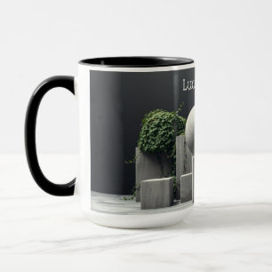Brutalistische Botanische Moderne Betonnen Blad Mok