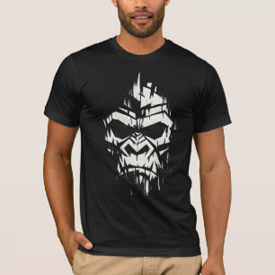 Brutalistische geometrische schedelgrafiek - Goril T-shirt