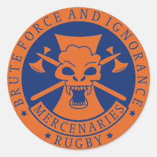 Brute Kracht en Onwetendheid 1,5 inch Stickers