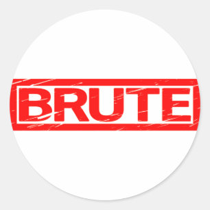 Brute Stamp Ronde Sticker