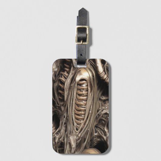 Bruto Alien Biomatter Xenomorf Hive Structuur Pen Bagagelabel (Voorkant (verticaal))