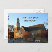 Bruton Parish Church, Williamsburg Briefkaart (Voorkant / Achterkant)