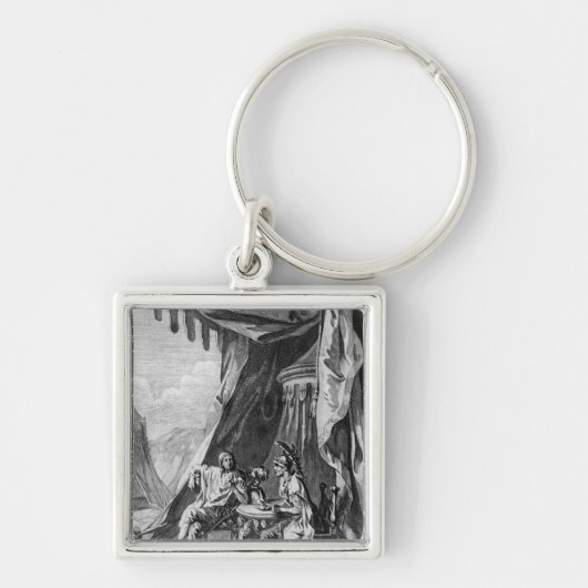 Brutus en Cassius in Brutus's Tent Sleutelhanger (Voorkant)